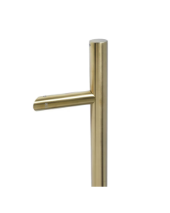 BLU HAB6 PVD Satin Brass Offset Round 'T' Back to Back Pull Handle | 1200mm | HAB6-1200-BB-PSB