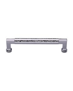 Heritage Brass Polished Chrome Hammered Cabinet Pull 160mm