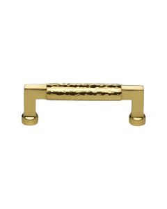 Heritage Brass Polished Brass Hammered Cabinet Pull 101mm