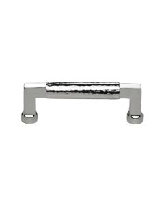 Heritage Brass Polished Chrome Hammered Cabinet Pull 101mm