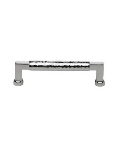 Heritage Brass Polished Chrome Hammered Cabinet Pull 128mm