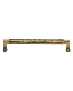 Heritage Brass Antique Brass Hammered Cabinet Pull 203mm