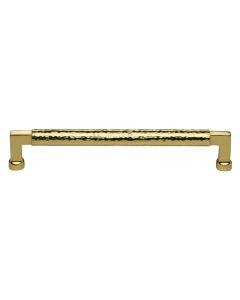 Heritage Brass Polished Brass Hammered Cabinet Pull 203mm