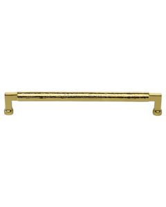 Heritage Brass Polished Brass Hammered Cabinet Pull 254mm