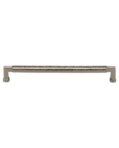 Heritage Brass Satin Nickel Hammered Cabinet Pull 254mm