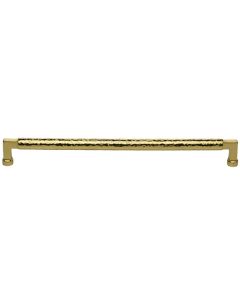 Heritage Brass Polished Brass Hammered Cabinet Pull 320mm
