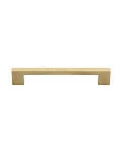 Heritage Brass Satin Brass Metro Cabinet Pull Hammered Design 160mm