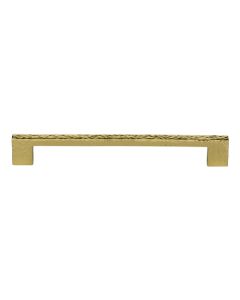 Heritage Brass Polished Brass Metro Cabinet Pull Hammered Design 192mm