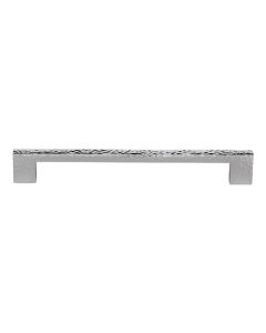 Heritage Brass Polished Chrome Metro Cabinet Pull Hammered Design 192mm