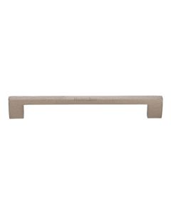 Heritage Brass Satin Nickel Metro Cabinet Pull Hammered Design 192mm