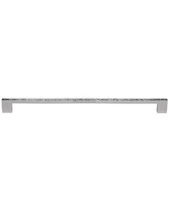 Heritage Brass Polished Chrome Metro Cabinet Pull Hammered Design 320mm