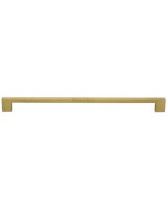 Heritage Brass Satin Brass Metro Cabinet Pull Hammered Design 320mm
