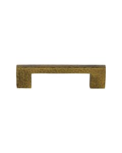 Heritage Brass Antique Brass Metro Cabinet Pull Hammered Design 96mm
