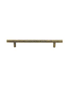 Heritage Brass Antique Brass T-Bar Cabinet Pull Hammered Design 160mm