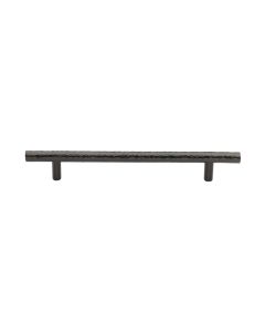 Heritage Brass Matt Bronze T-Bar Cabinet Pull Hammered Design 160mm