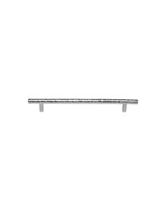 Heritage Brass Polished Chrome T-Bar Cabinet Pull Hammered Design 101mm