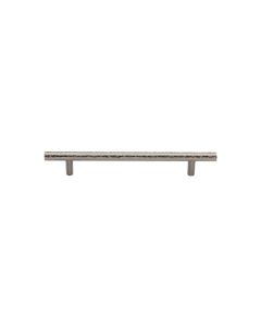 Heritage Brass Satin Nickel T-Bar Cabinet Pull Hammered Design 101mm