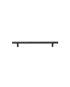 Heritage Brass Matt Bronze T-Bar Cabinet Pull Hammered Design 128mm