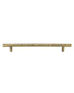 Heritage Brass Antique Brass T-Bar Cabinet Pull Hammered Design 203mm
