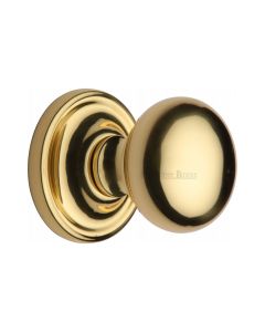 Heritage Brass Polished Brass Hampstead Door Knob on Rose