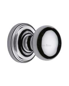 Heritage Brass Polished Chrome Hampstead Door Knob on Rose