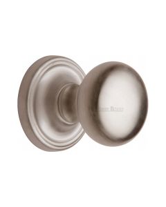 Heritage Brass Satin Nickel Hampstead Door Knob on Rose