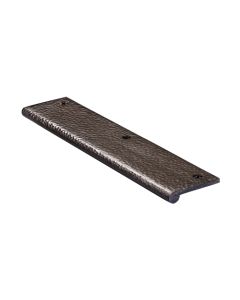 Heritage Brass Matt Bronze Edge Pull Cabinet Handle Hammered Design - 38mm Width 200mm