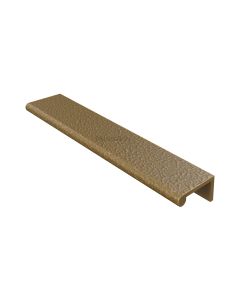 Heritage Brass Antique Brass Edge Pull Cabinet Handle Hammered Design - 40mm Width 200mm