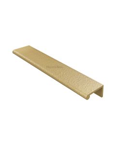 Heritage Brass Satin Brass Edge Pull Cabinet Handle Hammered Design - 40mm Width 200mm