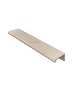 Heritage Brass Satin Nickel Edge Pull Cabinet Handle Hammered Design - 40mm Width 200mm