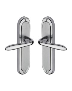 Heritage Brass Apollo Finish Henley Door Handle on Plate - Lever Latch