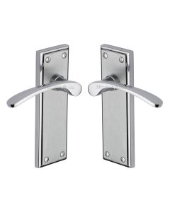 Heritage Brass Apollo Finish Hilton Door Handle on Plate - Lever Latch