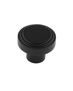Hoxton Matt Black 30mm Cropley Cupboard Knob | HOX1030MB