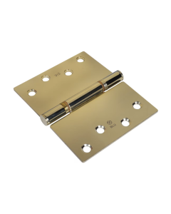 BLU Polished Brass 125 x 102mm Projection Hinge - Square Corner   |  HQ45-PPB
