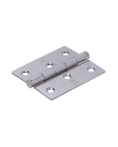 Polished Stainless Steel 76 x 66mm Slim Knuckle Window Hinge - Square |  HY3-PSS