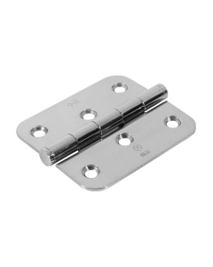 Polished Stainless Steel 76 x 66mm Slim Knuckle Window Hinge - Radius |  HY3R-PSS