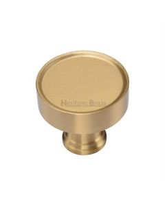 Heritage Brass Satin Brass Florence Cabinet Knob 32mm