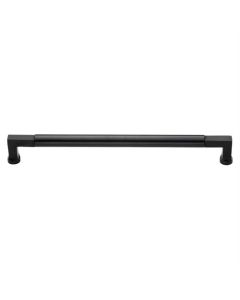 Heritage Brass Matt Black Bauhaus Door Pull Handle 483mm