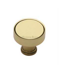 Heritage Brass Polished Brass Florence Cabinet Knob 32mm