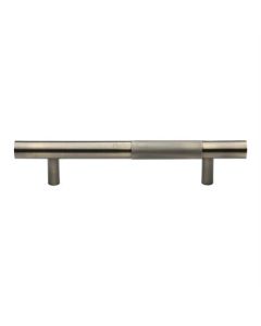 Heritage Brass Antique Brass Knurled Bar Door Pull Handle 305mm