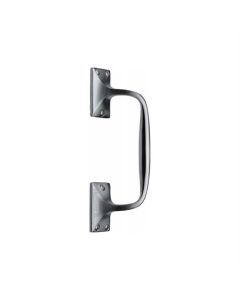 Heritage Brass Satin Chrome Door Pull Handle Offset 202mm