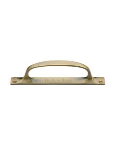 Heritage Brass Antique Brass Door Pull Handle on Plate Offset 172mm