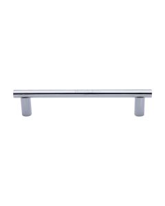 Heritage Brass Polished Chrome Round Bar Door Pull Handle 336mm