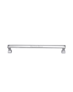 Heritage Brass Polished Chrome Pyramid Door Pull Handle 326mm