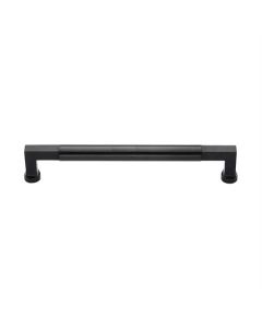 Heritage Brass Matt Black Bauhaus Door Pull Handle 330mm