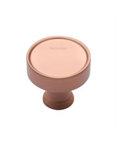 Heritage Brass Satin Rose Gold Florence Cabinet Knob 32mm