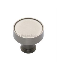 Heritage Brass Satin Nickel Florence Cabinet Knob 32mm