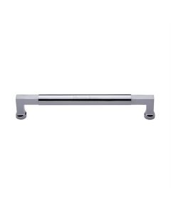 Heritage Brass Polished Chrome Bauhaus Door Pull Handle 330mm