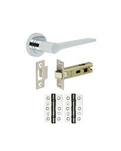 Polished Chrome Belgravia Door Handle Set