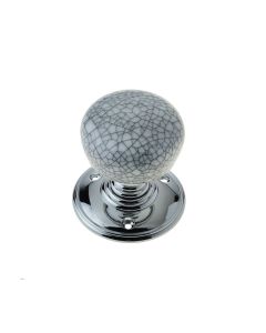 Frelan Grey crazed PC porcelain mortice knob furniture